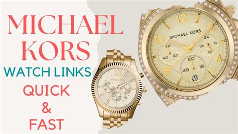 michael kors watch link removal|michael kors watch band extender.